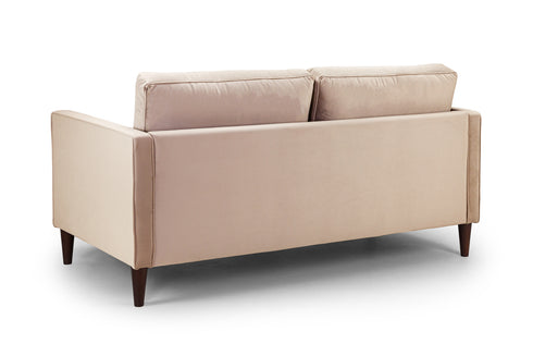 David Sofa Plush Beige 3 Seater Back View